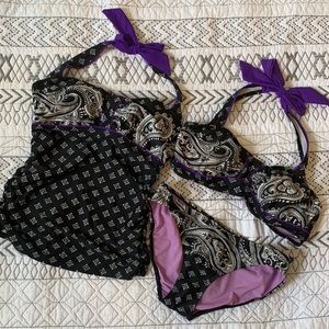 3 piece Athleta bikini/tankini set